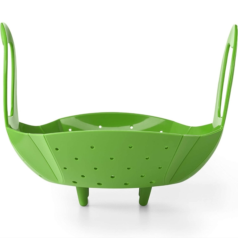 Bundle of 3 OXO SoftWorks Silicone Steamers - green
